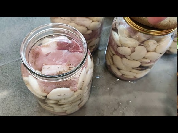 Фасоль з мясом Тушонка в духовці